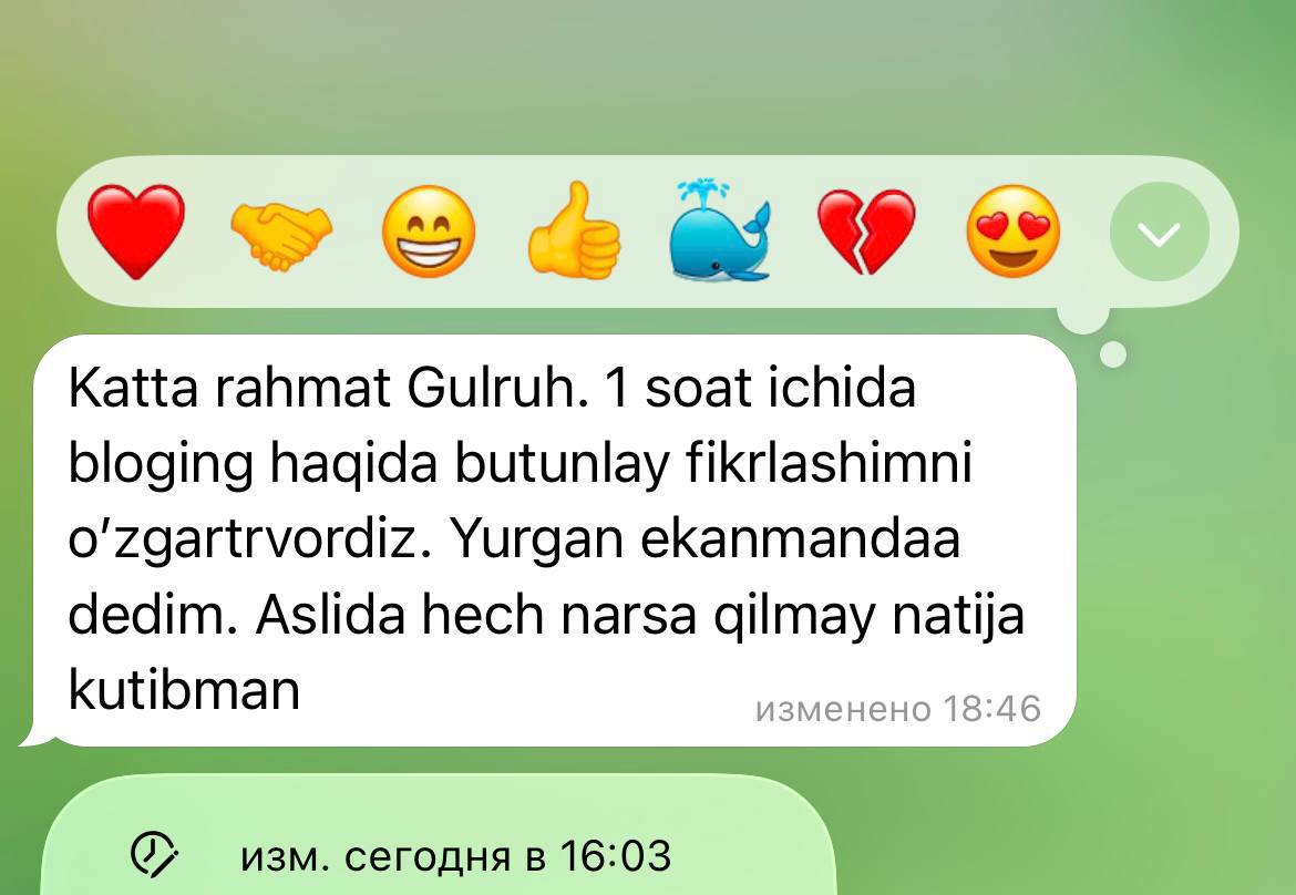 Ikkinchi o'quvchining sharhi